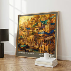 A Shadow in Summer literary print framed by window – literary home decor