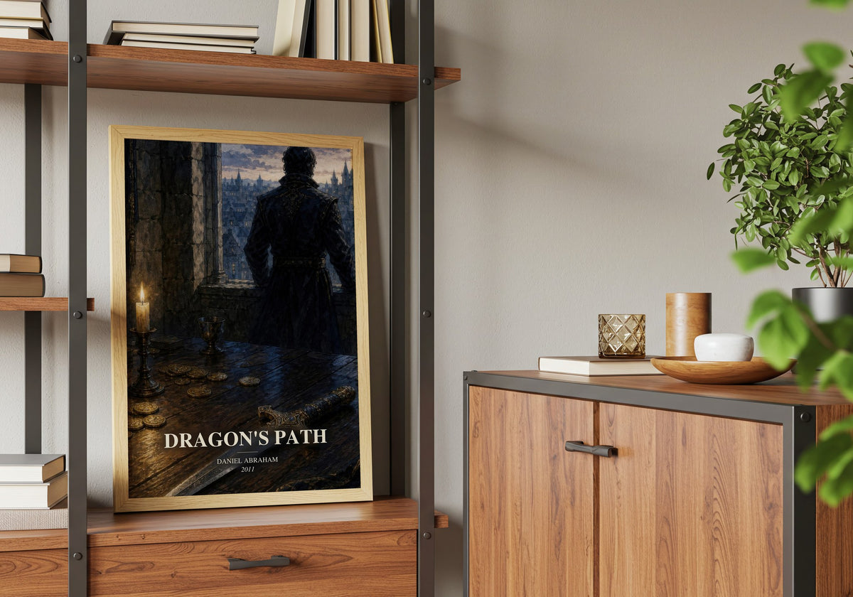 Dragon's Path book watercolour illustration paper finish options – matte satin gloss