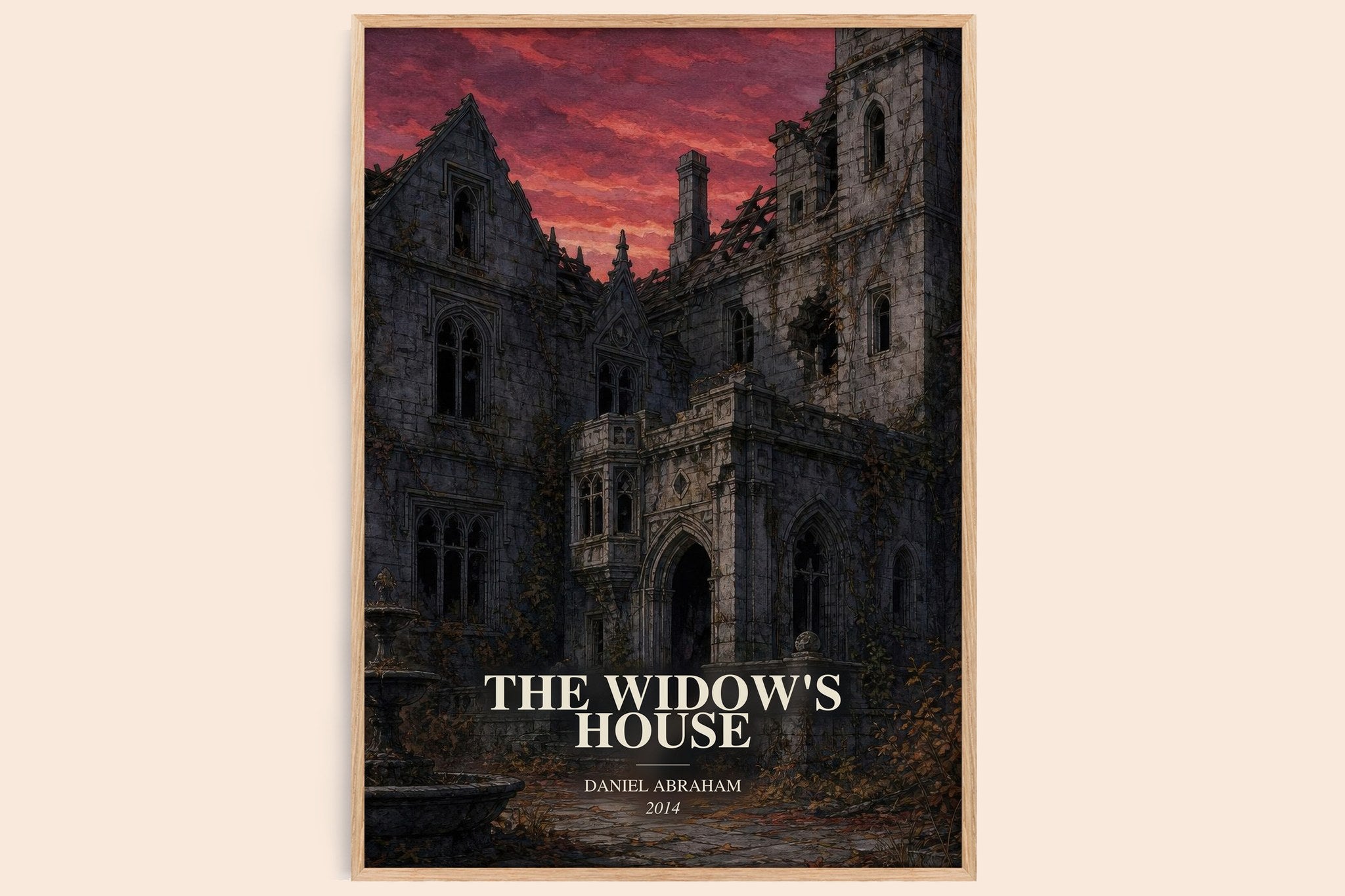 The widow's house Book Watercolour Illustration by Daniel Abraham