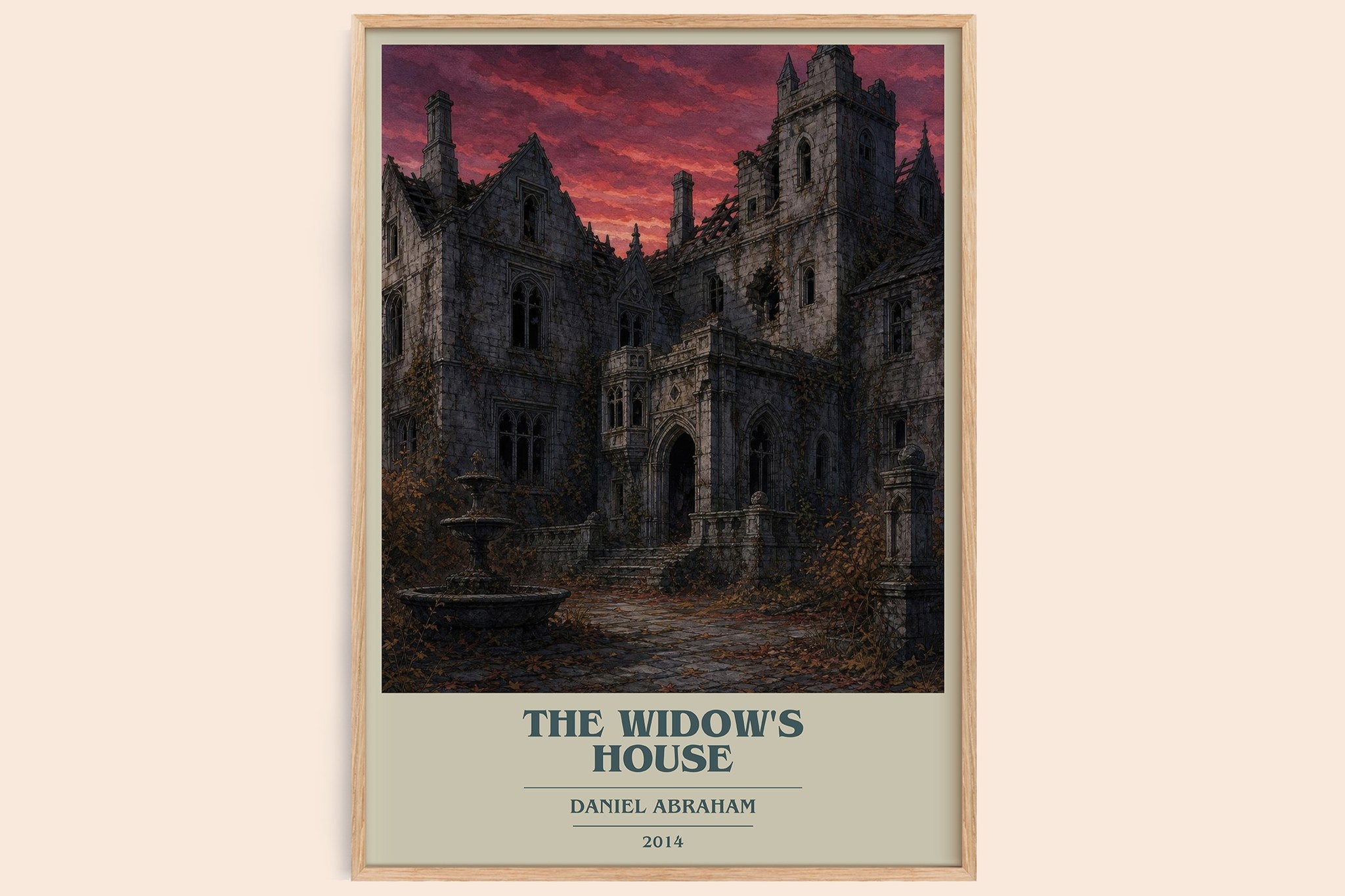 The widow's house Book Cover Poster by Daniel Abraham