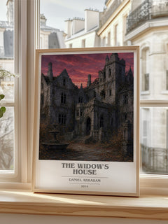 The widow's house book cover poster colour and style options – Daniel Abraham book art