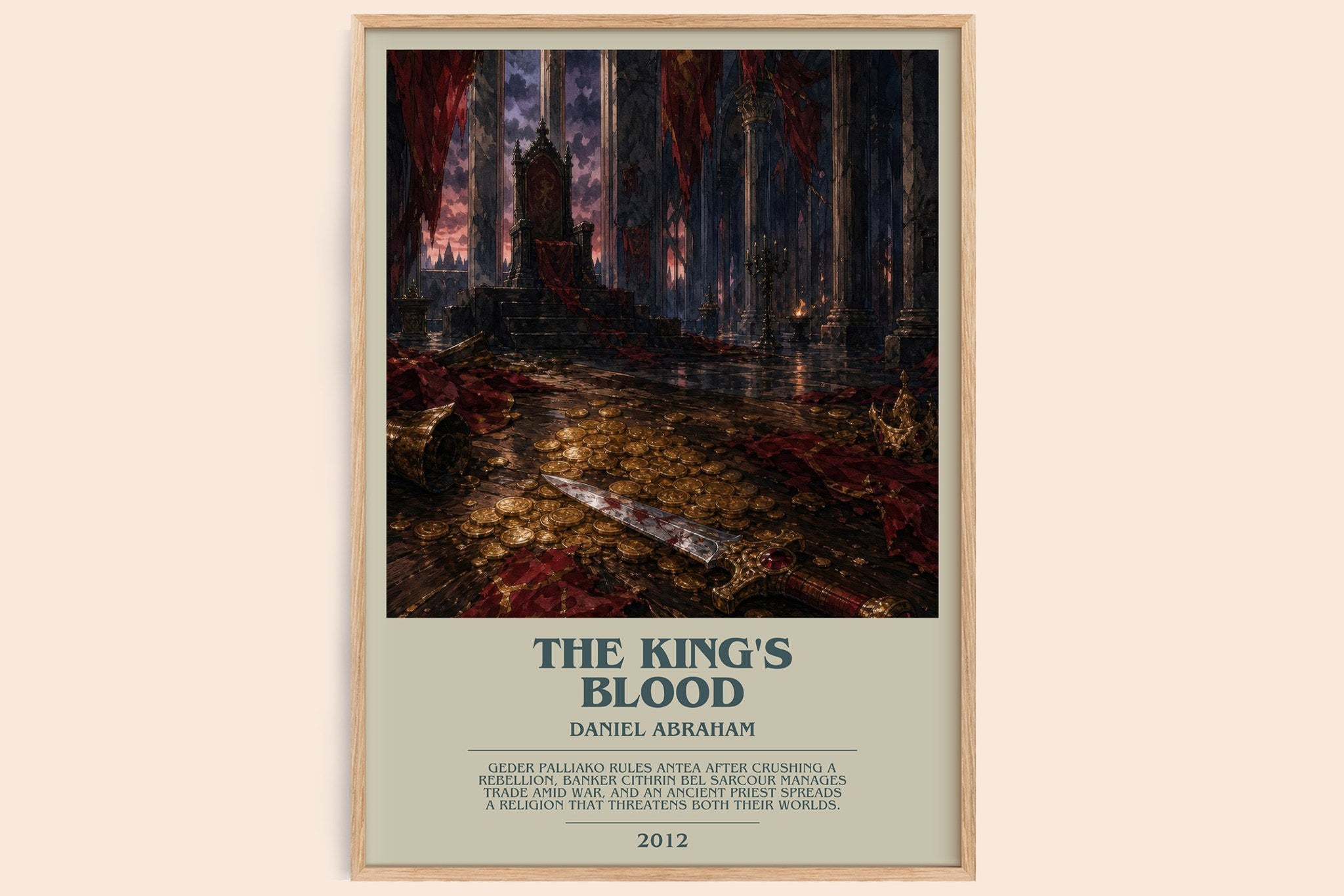 The king's blood Bookish Wall Art by Daniel Abraham
