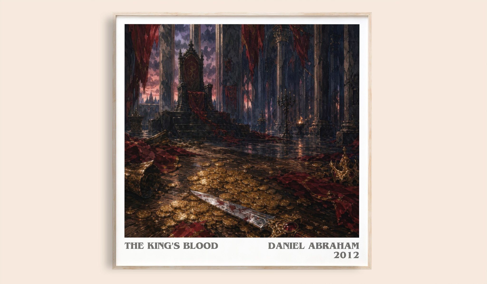 The king's blood Literary Art Print by Daniel Abraham