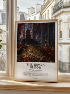 The king's blood bookish poster colour and style options – Daniel Abraham book art
