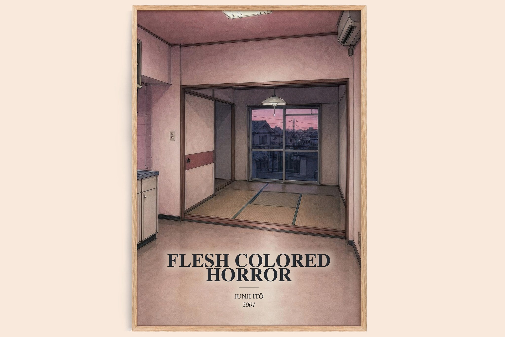 Flesh Colored Horror Book Watercolour Illustration by Junji Itō
