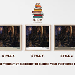 Wifey literary print in frame leaning in hallway – contemporary fiction wall art