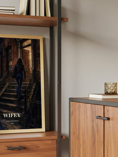 Wifey book watercolour illustration paper finish options – matte satin gloss