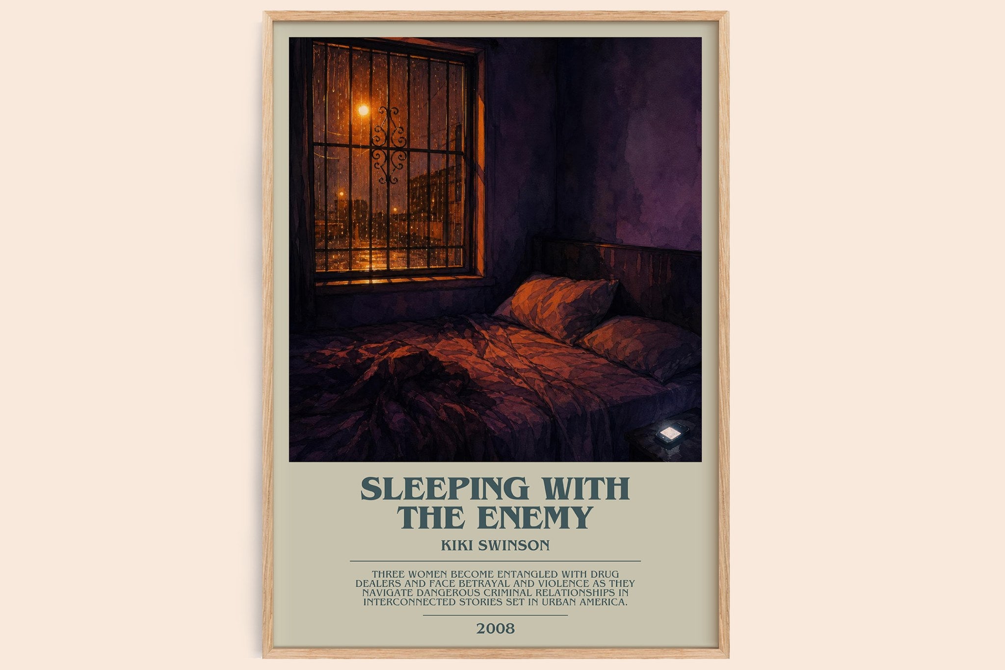 Sleeping with the enemy Bookish Wall Art by Kiki Swinson