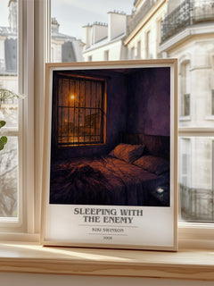 Sleeping with the enemy book cover poster colour and style options – Kiki Swinson book art