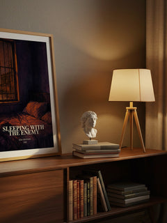 Sleeping with the enemy watercolour print on bookshelf – Kiki Swinson fan gift