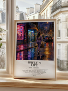 Wifey 4 life bookish poster colour and style options – Kiki Swinson book art