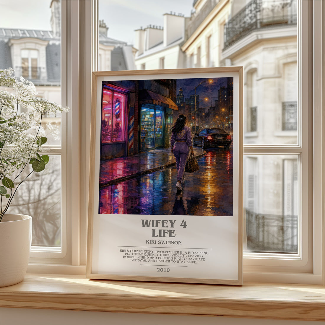 Wifey 4 life bookish poster colour and style options – Kiki Swinson book art