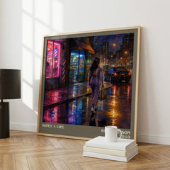 Wifey 4 life literary print framed by window – literary home decor