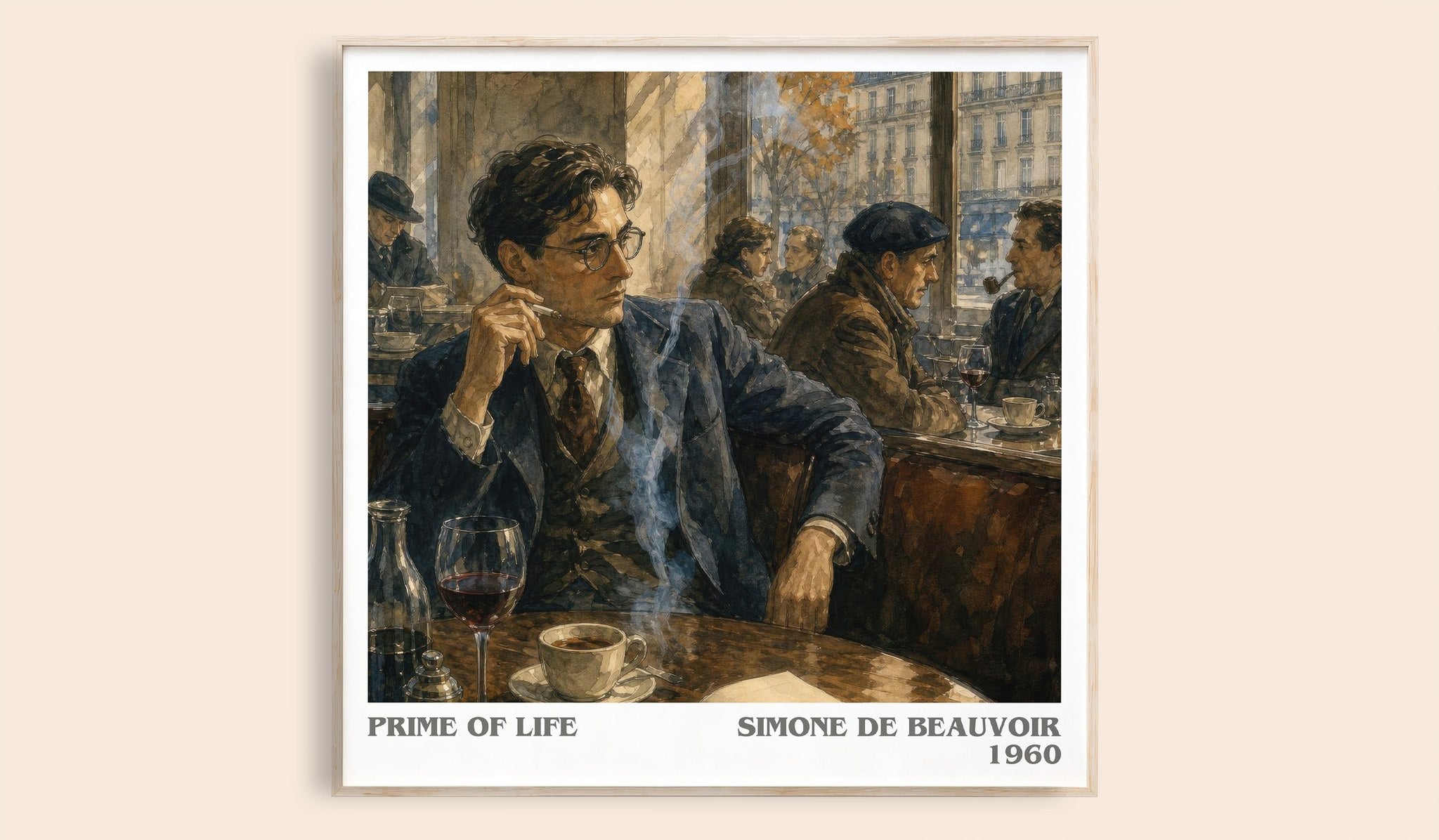 Prime of Life Literary Art Print by Simone de Beauvoir