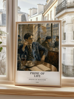 Prime of Life book cover poster colour and style options – Simone de Beauvoir book art