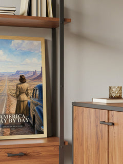 America Day by Day book watercolour illustration paper finish options – matte satin gloss
