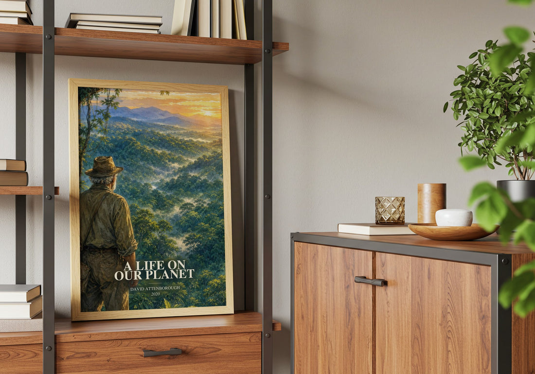 A Life on Our Planet book watercolour illustration paper finish options – matte satin gloss