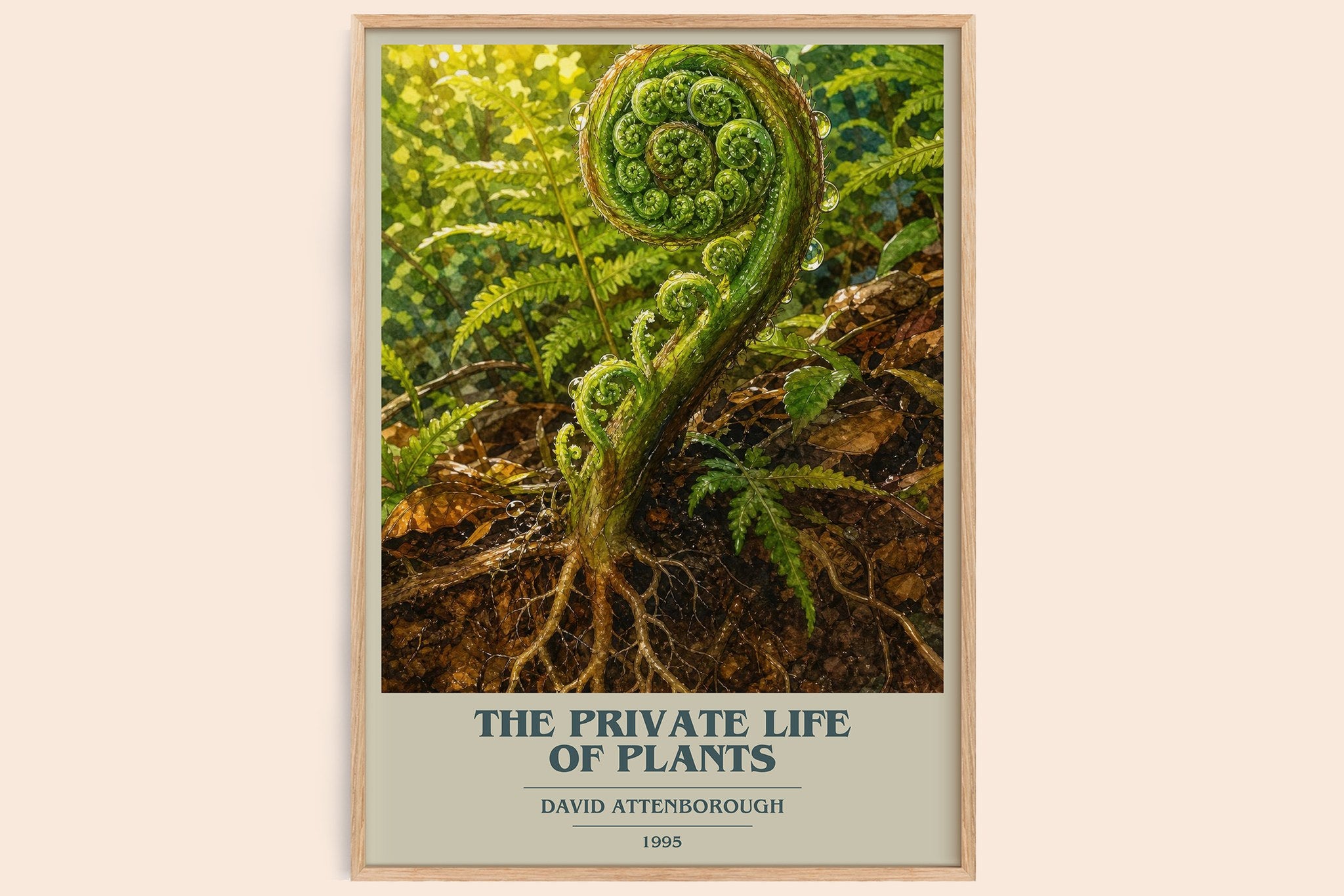 The private life of plants Book Cover Poster by David Attenborough