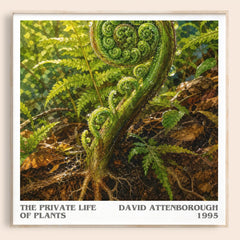 The private life of plants literary book poster by David Attenborough – framed literary art print