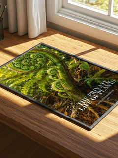 The private life of plants watercolour book poster framed on wall – non fiction wall art