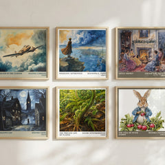 The private life of plants literary art print colour and style options – David Attenborough book art