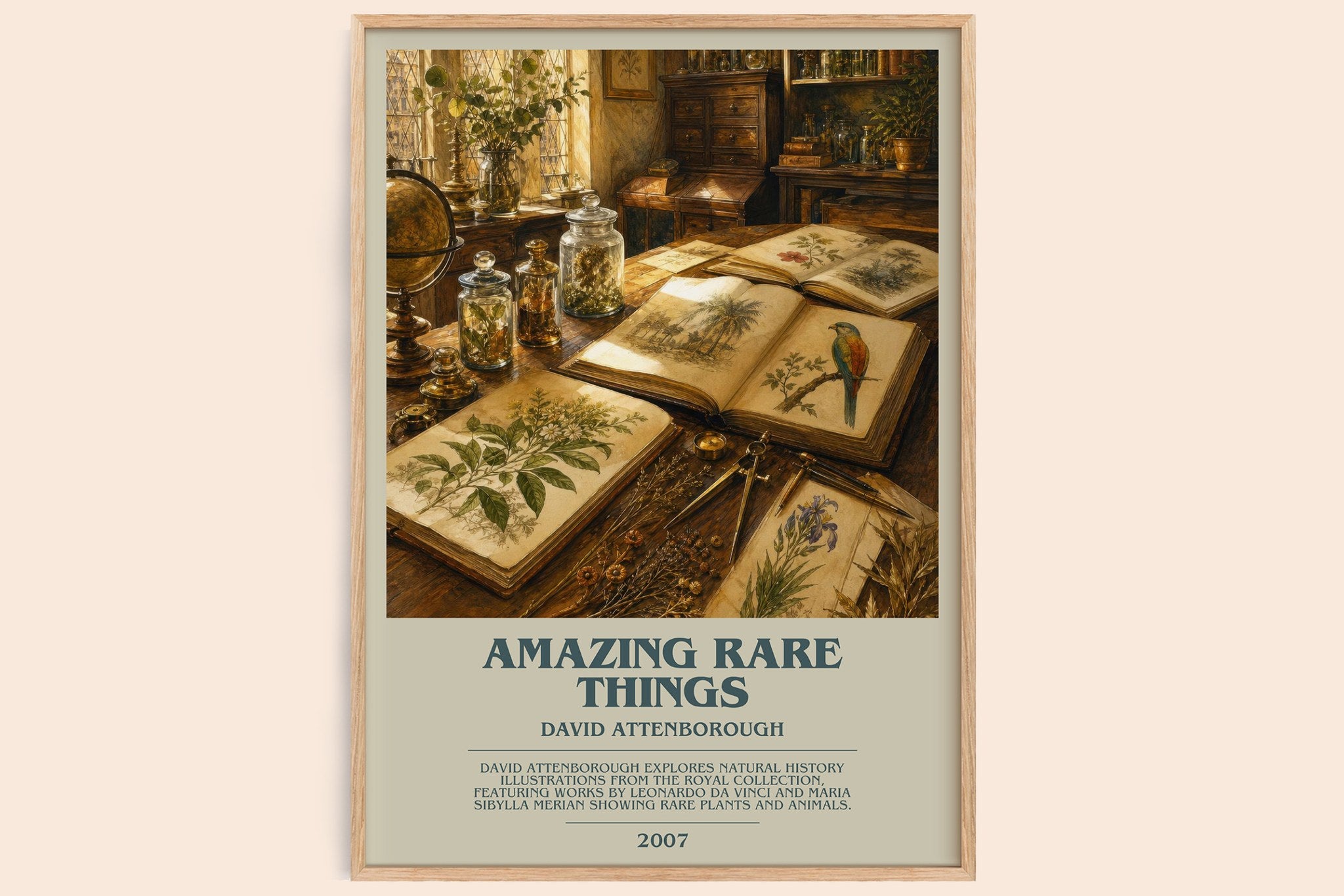 Amazing rare things Bookish Wall Art by David Attenborough