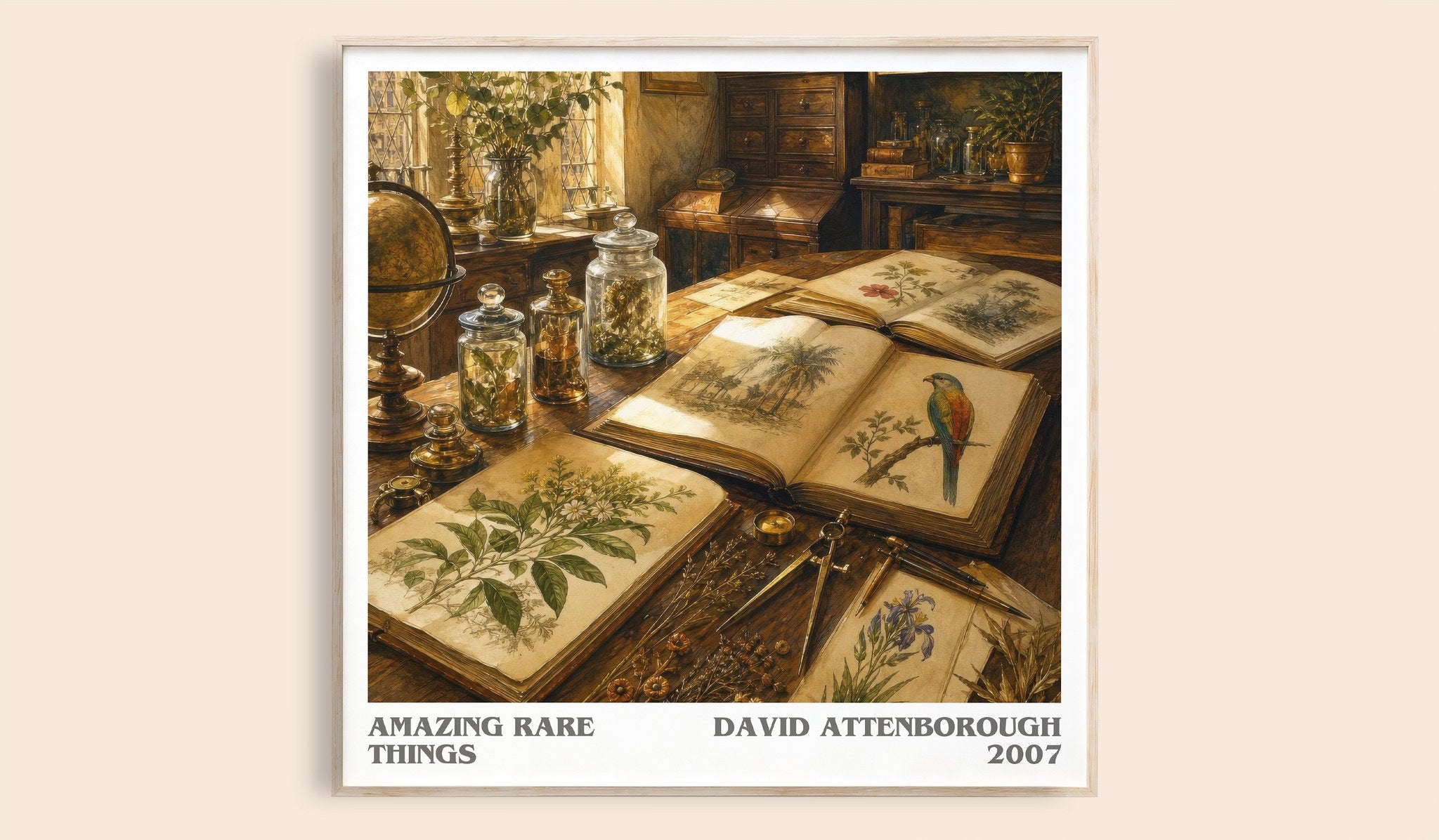 Amazing rare things Literary Art Print by David Attenborough