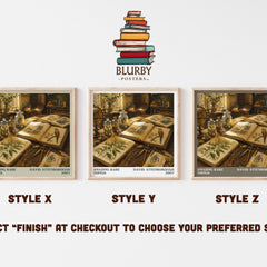 Amazing rare things literary print in frame leaning in hallway – non fiction wall art