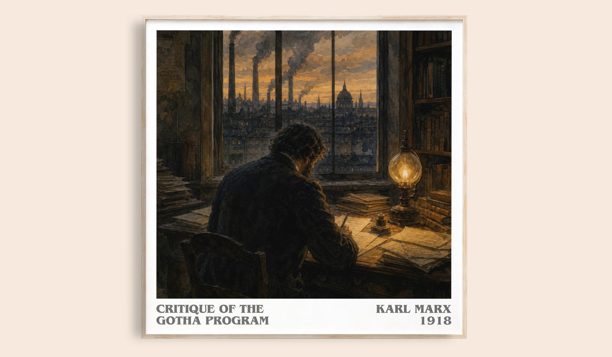 Critique of the Gotha program Literary Art Print by Karl Marx