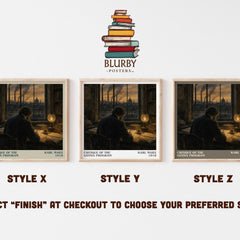 Critique of the Gotha program literary print in frame leaning in hallway – philosophy wall art