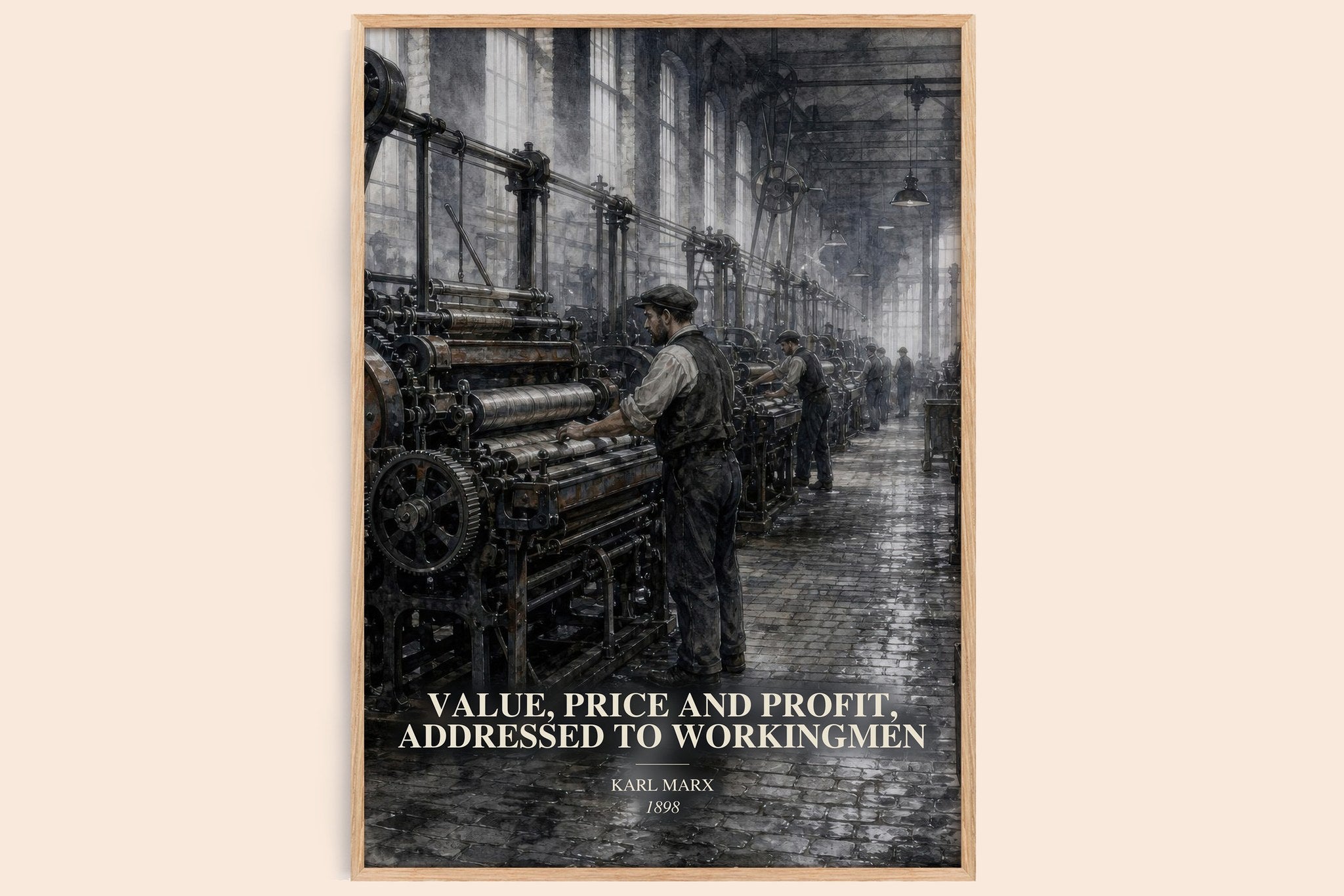 Value, price and profit, addressed to workingmen Book Watercolour Illustration by Karl Marx