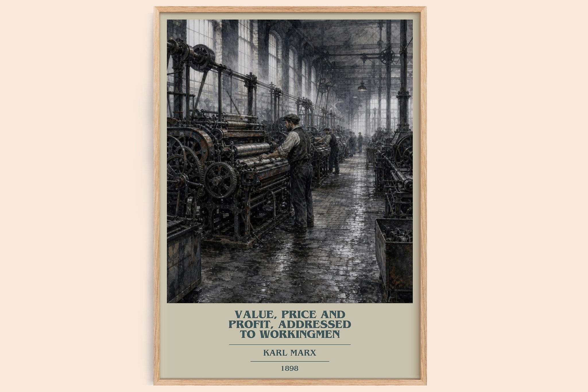 Value, price and profit, addressed to workingmen Book Cover Poster by Karl Marx