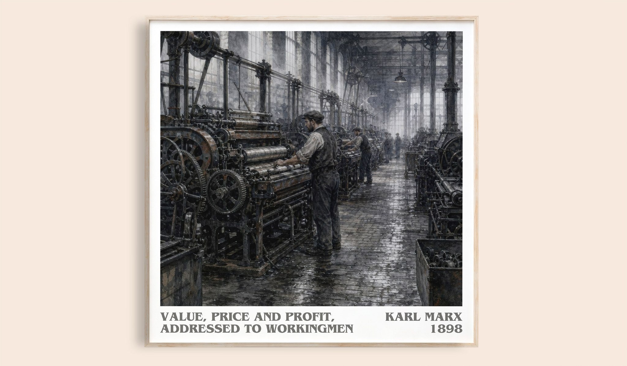 Value, price and profit, addressed to workingmen Literary Art Print by Karl Marx