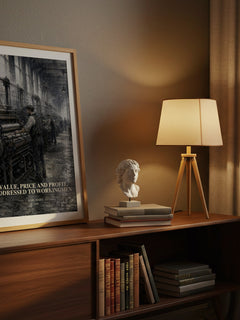 Value, price and profit, addressed to workingmen watercolour print on bookshelf – Karl Marx fan gift