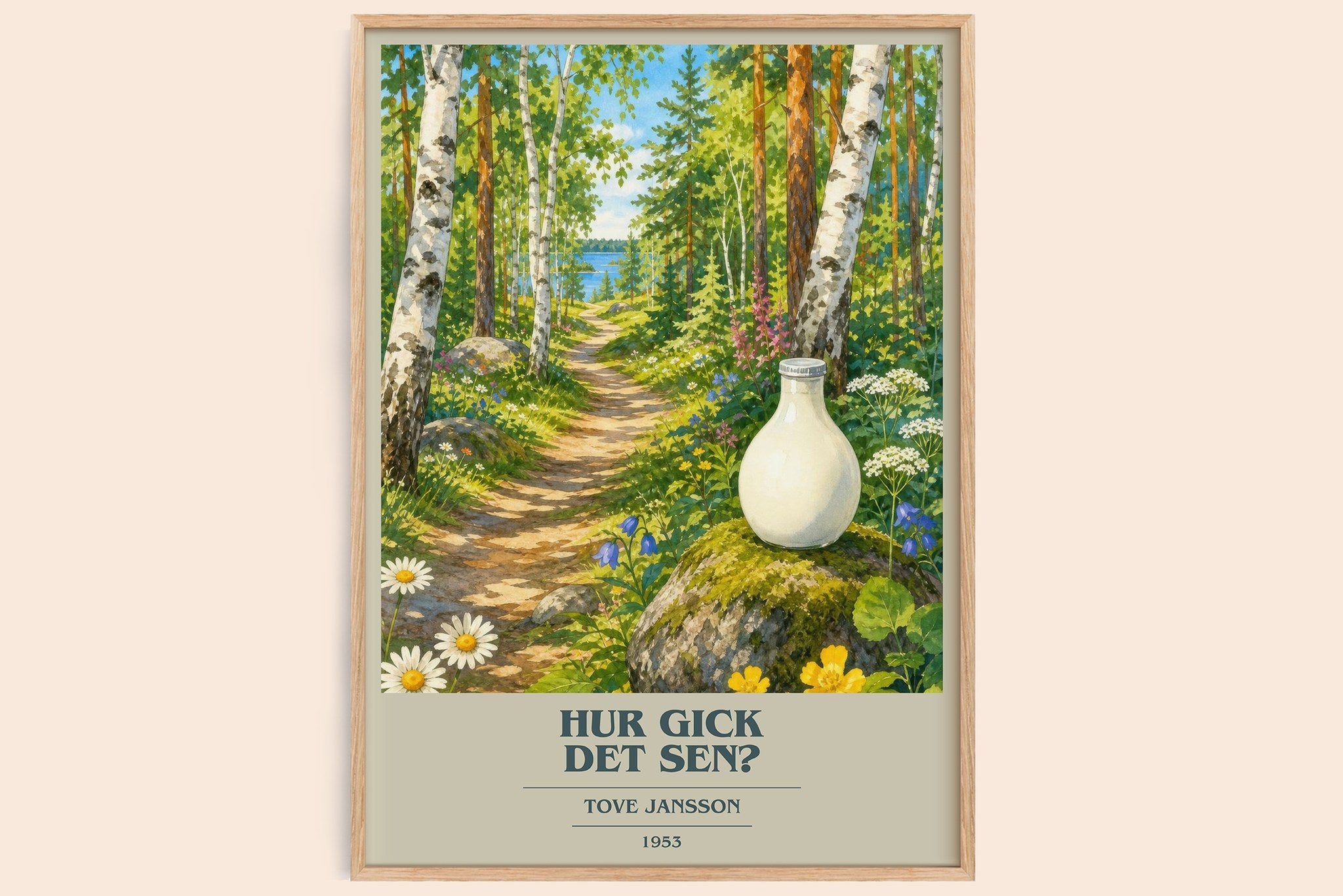 Hur gick det sen? Book Cover Poster by Tove Jansson