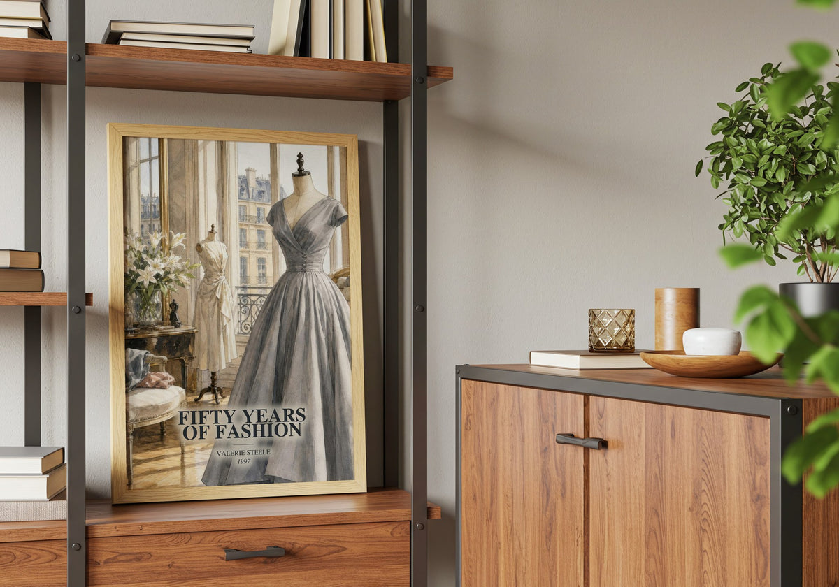 Fifty years of fashion book watercolour illustration paper finish options – matte satin gloss