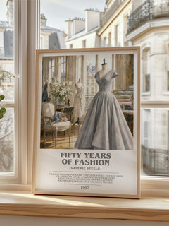 Fifty years of fashion bookish poster colour and style options – Valerie Steele book art