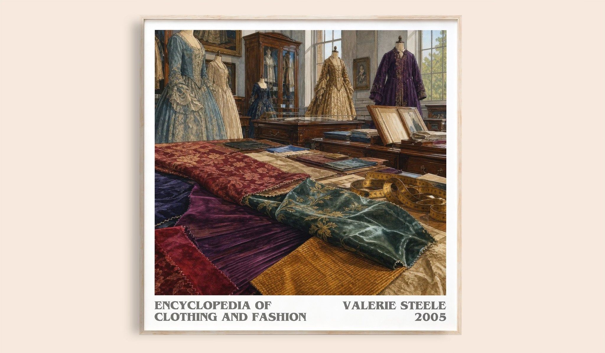 Encyclopedia of clothing and fashion Literary Art Print by V. Steele