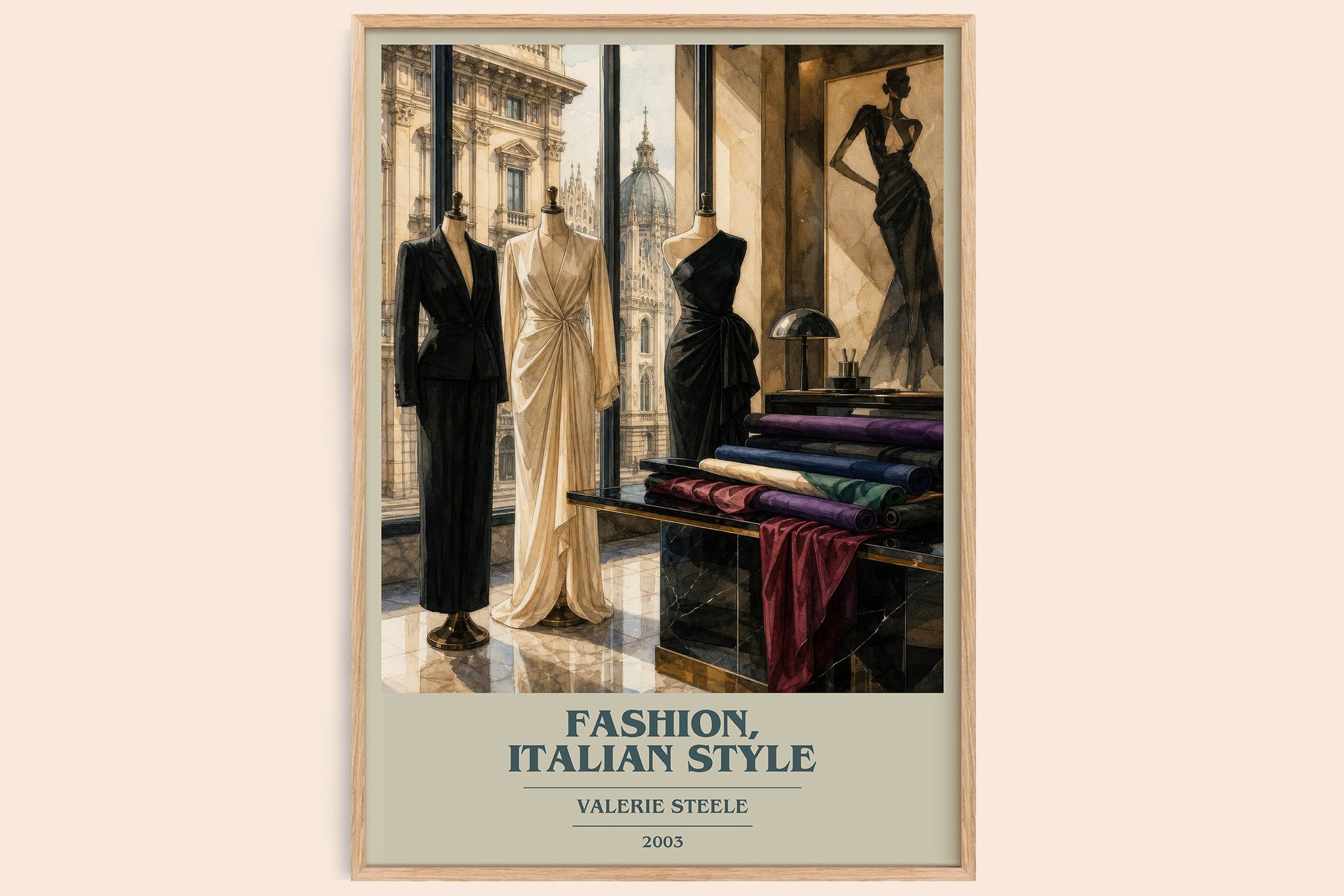 Fashion, Italian style Book Cover Poster by Valerie Steele