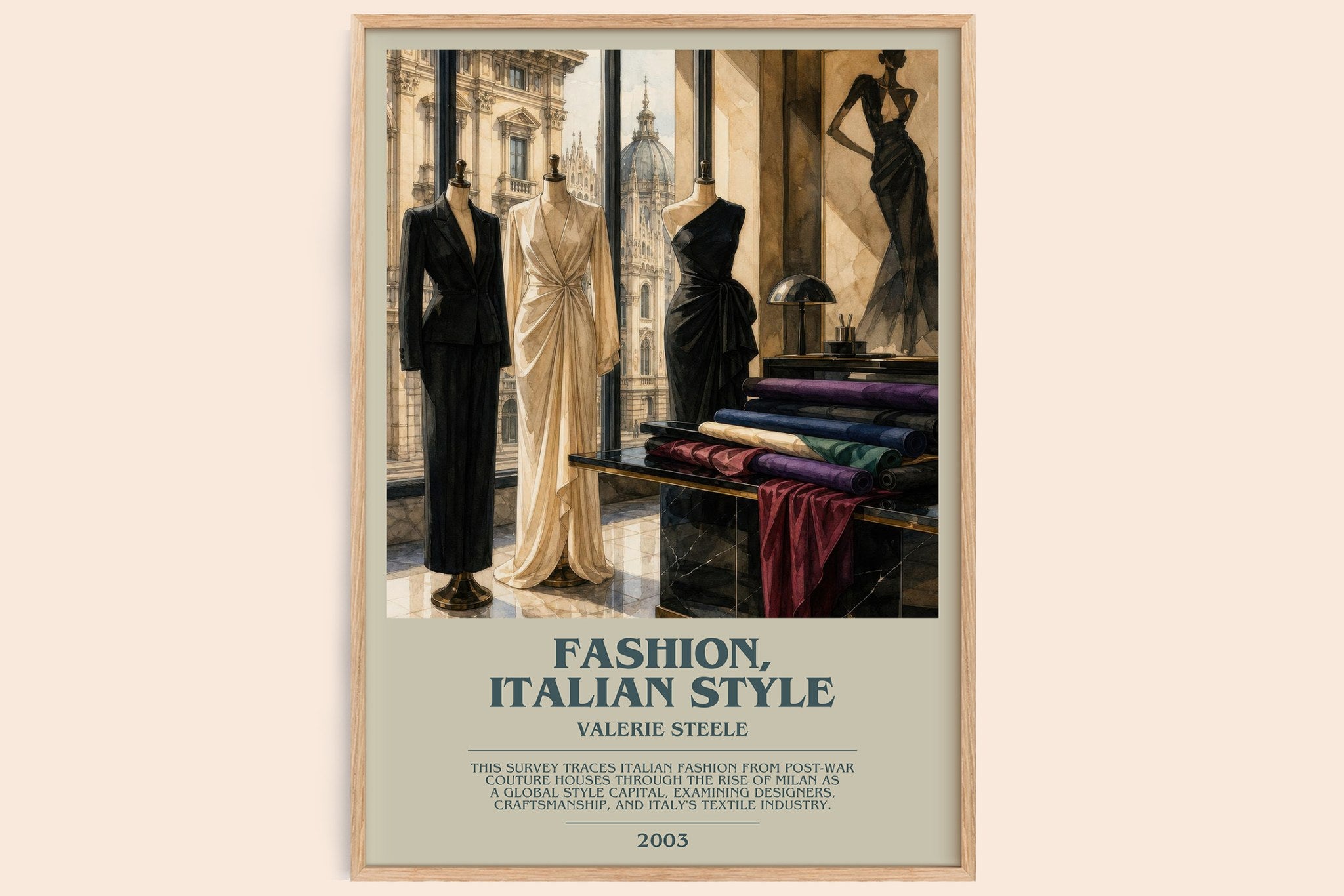 Fashion, Italian style Bookish Wall Art by Valerie Steele