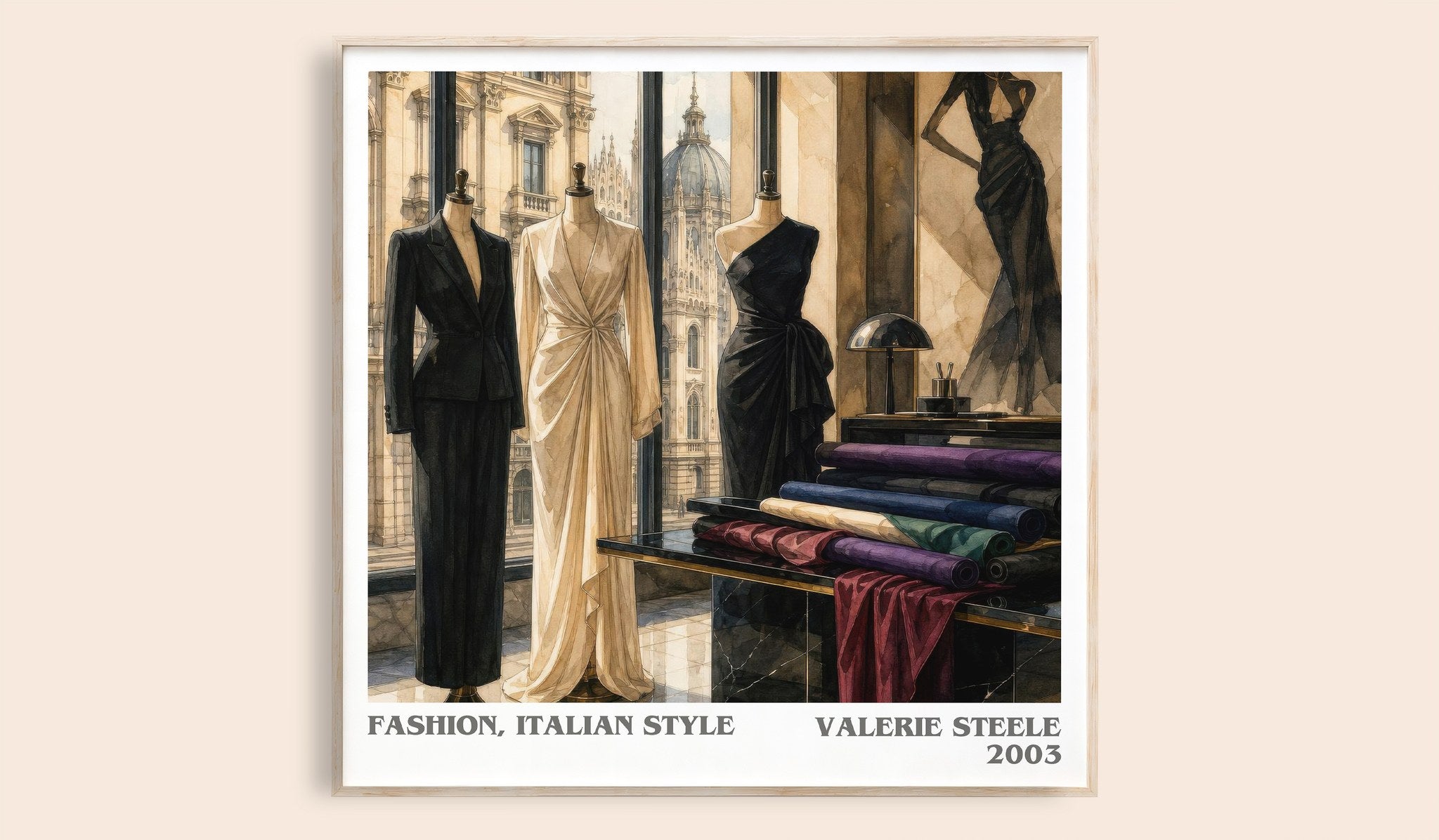 Fashion, Italian style Literary Art Print by Valerie Steele