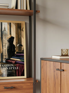 Fashion, Italian style book watercolour illustration paper finish options – matte satin gloss