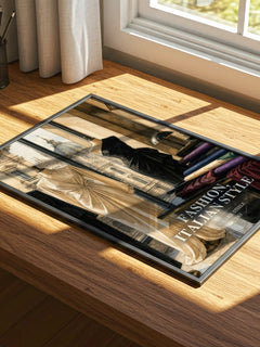 Fashion, Italian style watercolour book poster framed on wall – non fiction wall art