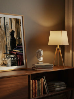 Fashion, Italian style watercolour print on bookshelf – Valerie Steele fan gift