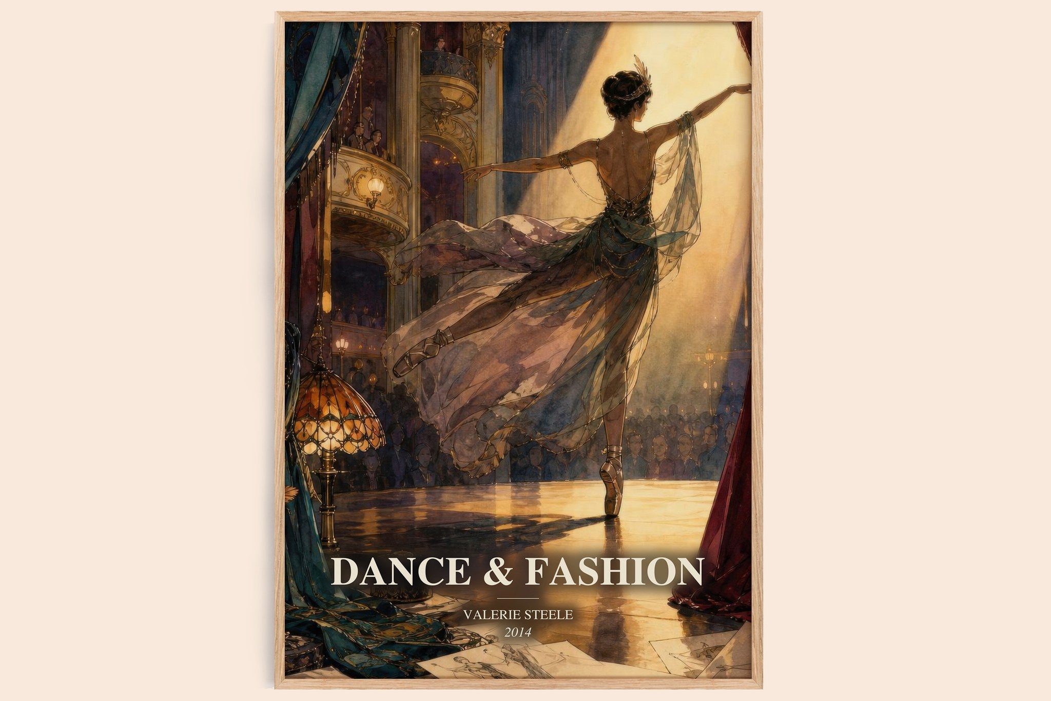 Dance & fashion Book Watercolour Illustration by Valerie Steele