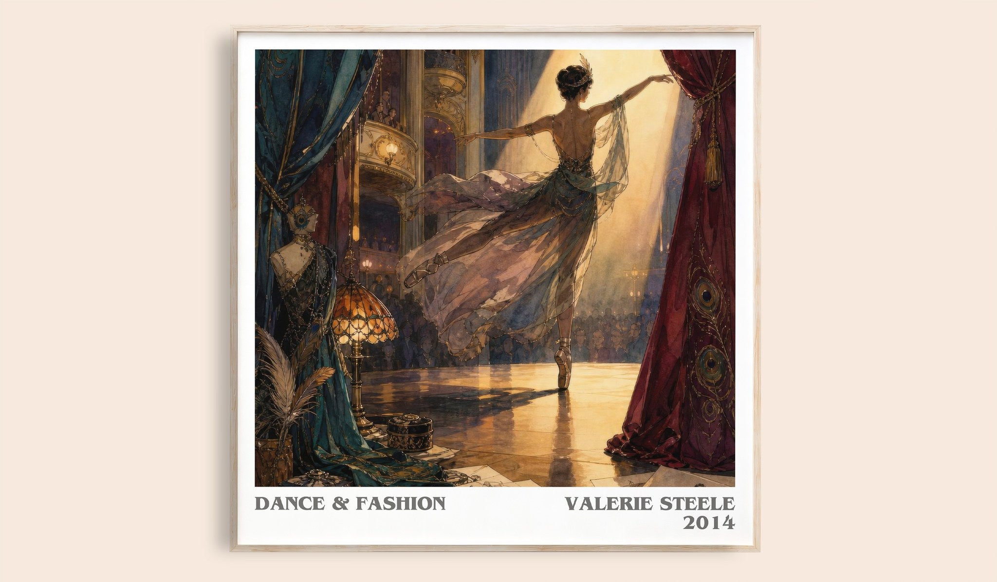 Dance & fashion Literary Art Print by Valerie Steele