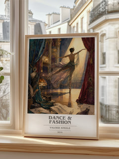 Dance & fashion book cover poster colour and style options – Valerie Steele book art
