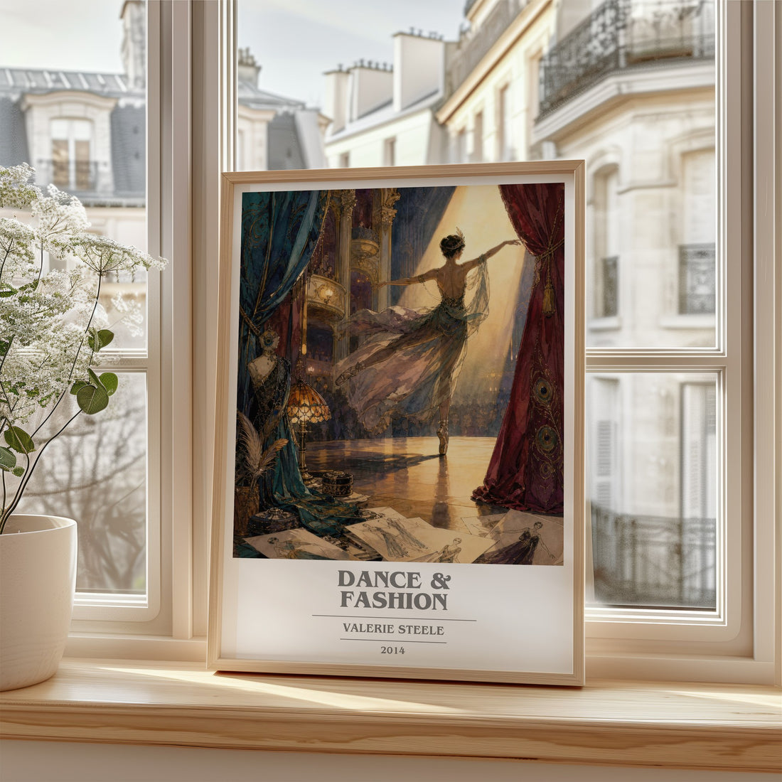 Dance & fashion book cover poster colour and style options – Valerie Steele book art