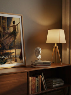 Dance & fashion watercolour print on bookshelf – Valerie Steele fan gift