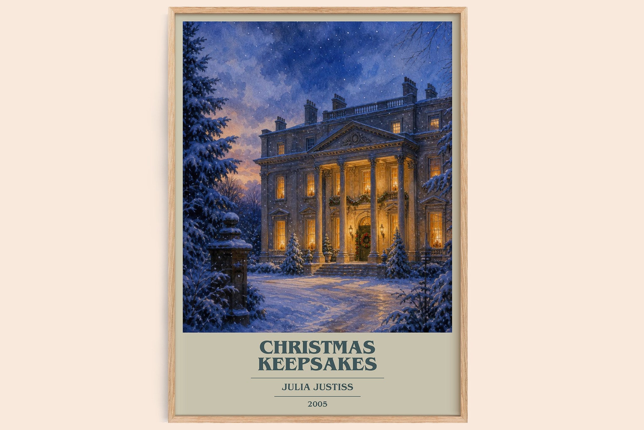 Christmas Keepsakes Book Cover Poster by Julia Justiss